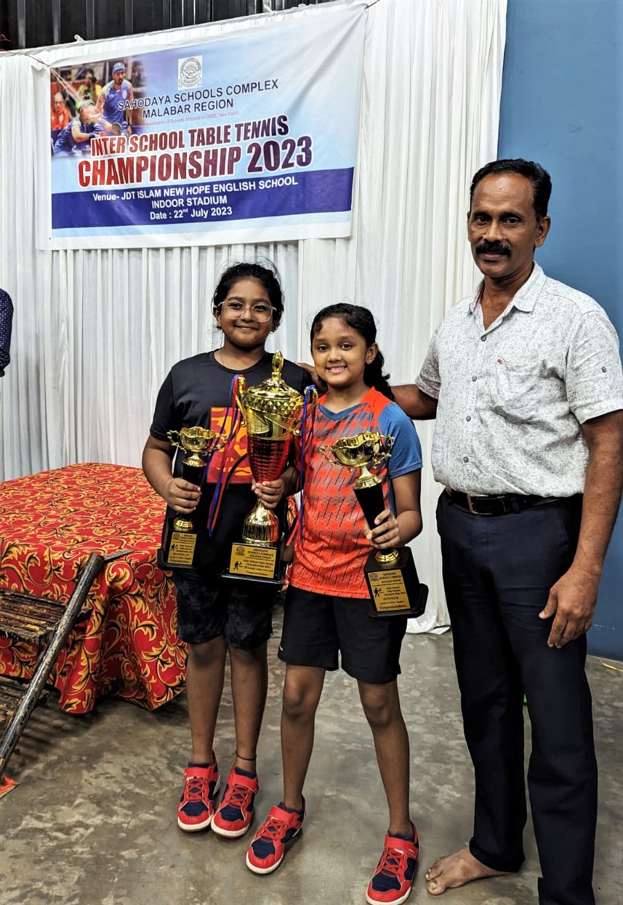 Champion -Sahodaya Table Tennis Under 14 Girls category